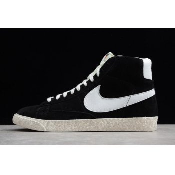 Nike Blazer Mid Suede Vintage Black White 538282-040 Shoes
